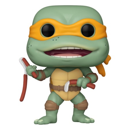 Tortues Ninja - POP! Movies Vinyl figurine Michelangelo Sausage Link Nunchucks 9 cm
