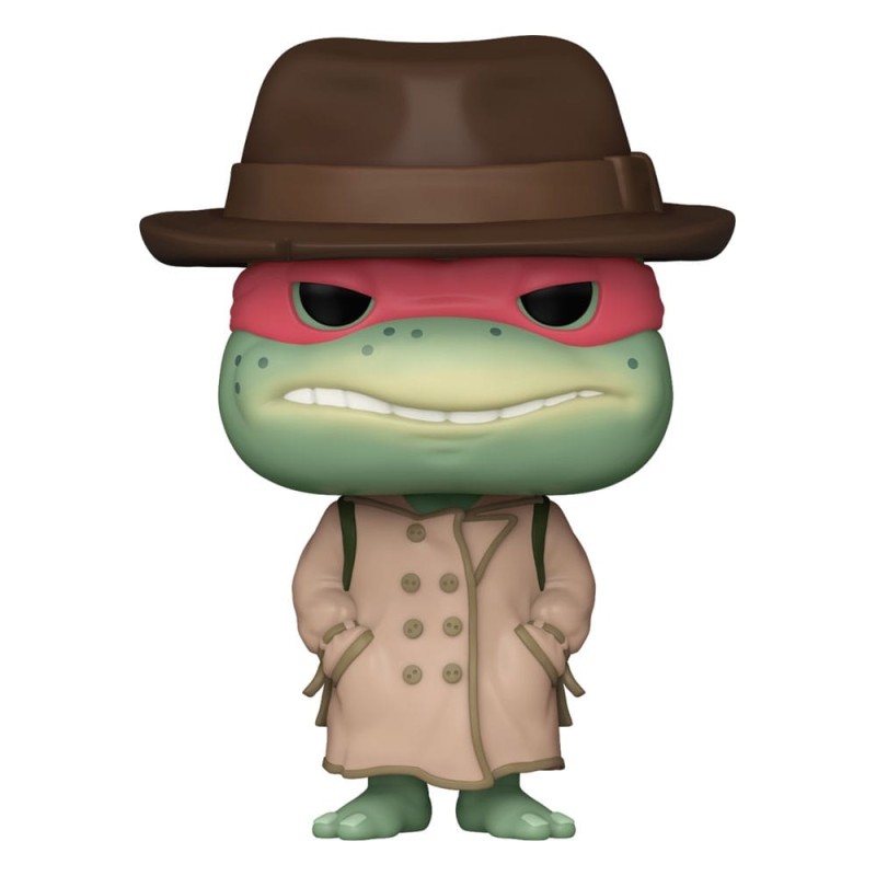 Tortues Ninja - POP! Movies Vinyl figurine Raphael w/Coat & Hat 9 cm