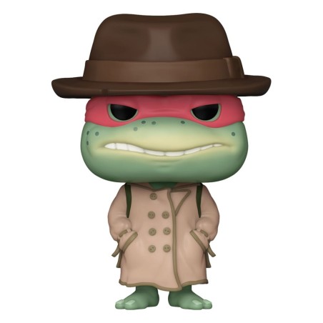 Tortues Ninja - POP! Movies Vinyl figurine Raphael w/Coat & Hat 9 cm