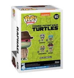 Les Tortues Ninja - Figurine POP! Raphael avec avec manteau et chapeau 9 cm