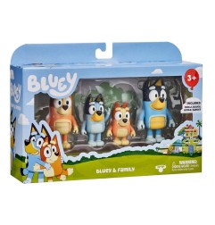 Bluey - Pack 4 figurines Bluey