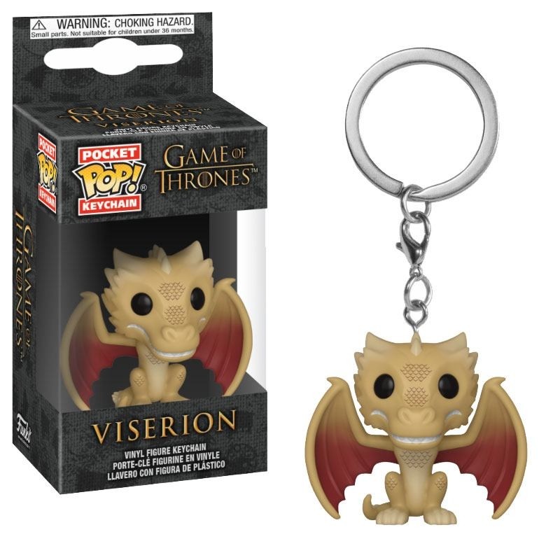 Le Trône de fer - Porte-clés Pocket POP! Vinyl Regular Viserion 4 cm