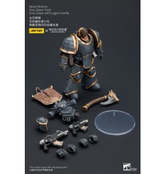Warhammer The Horus Heresy - Figurine 1/18 Space Wolves Grey Slayer Pack Grey Slayer With Legion Vexilla 12 cm