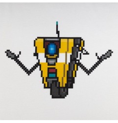 Borderlands - T-Shirt Claptrap Pixel Art 