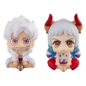 One Piece - Statuette Look Up Monkey D. Luffy Gear Fifth & Yamato 11 cm (With Gift)
