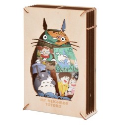 Mon voisin Totoro - Paper Model Kit Paper Theater Wood Style Silhouette Big Totoro