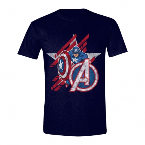 Avengers - T-Shirt Captain America Star