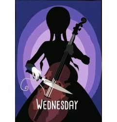 Mercredi - Set de peinture par numéros CreArt Mercredi 18 x 24 cm