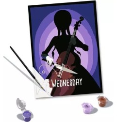 Wednesday - Set de peinture par numéros CreArt  18 x 24 cm
