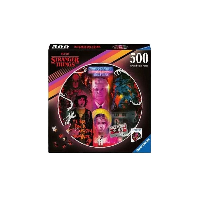 Stranger Things - Puzzle rond Friends Don't Lie (500 pièces)
