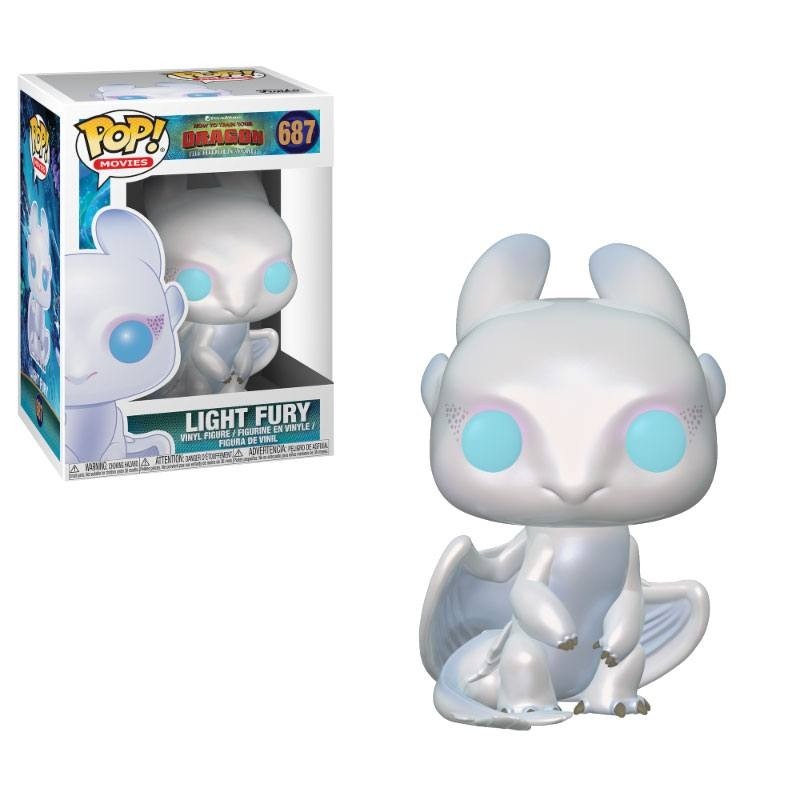 Dragons - 3 POP! Vinyl figurine Light Fury 9 cm
