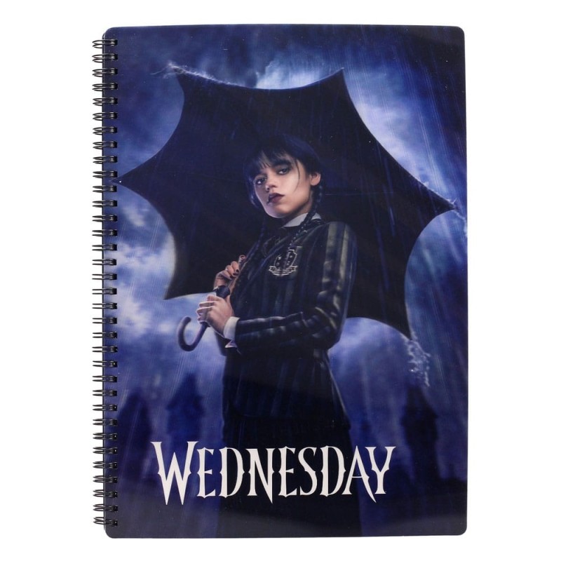 Wednesday - Cahier effet 3D Rain
