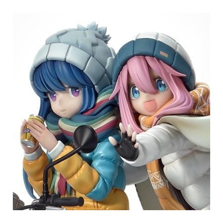 Laid-Back Camp - Statuette 1/7 Prisma Wing Nadeshiko Kagamihara & Rin Shima 24 cm