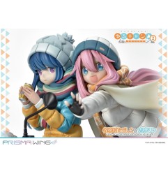 Laid-Back Camp - Statuette PVC 1/7 Prisma Wing Nadeshiko Kagamihara & Rin Shima 24 cm