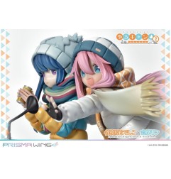 Laid-Back Camp - Statuette PVC 1/7 Prisma Wing Nadeshiko Kagamihara & Rin Shima 24 cm