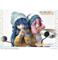 Laid-Back Camp - Statuette 1/7 Prisma Wing Nadeshiko Kagamihara & Rin Shima 24 cm
