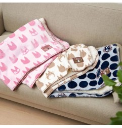 Kiki la petite sorcière - Couverture polaire moirée Jiji silhouette 70 x 100 cm