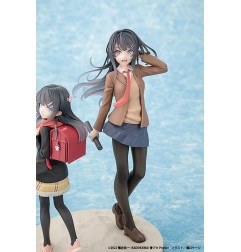 Rascal Does Not Dream of a Knapsack Kid - Statuette Mai Sakurajima High School Graduation Ver. & Knapsack Kid 19 cm