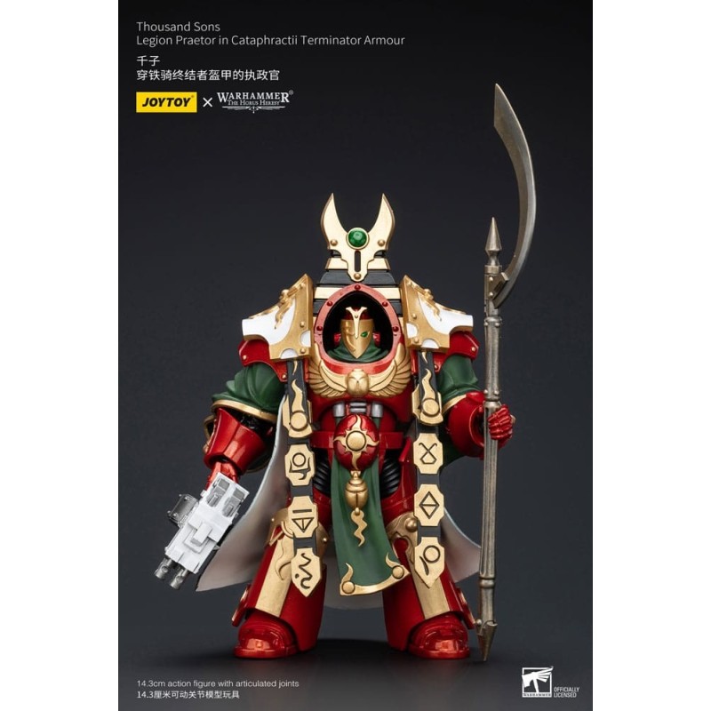 Warhammer - The Horus Heresy figurine 1/18 Thousand sons Legion Praetor in Cataphractii Terminator Armour 12 cm