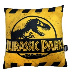 E.T. l'extra-terrestre - Jurassic Park oreiller Caution Logo 45 cm