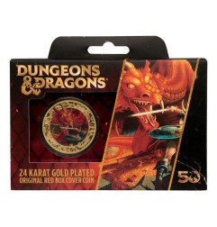 Dungeons & Dragons - Pièce de collection 50th Anniversary with Colour Print 24k Gold Plated Edition 4 cm