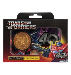 Transformers - Pièce de collection 40th Anniversary 24k Gold Plated Edition 4 cm