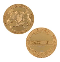 Transformers - Pièce de collection 40th Anniversary 24k Gold Plated Edition 4 cm