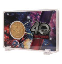 Transformers - Pièce de collection Transformers 40th Anniversary 24k Gold Plated Edition 4 cm