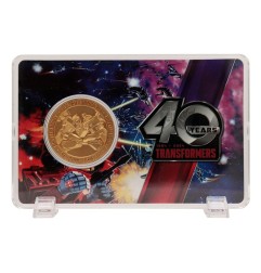 Transformers - Pièce de collection Transformers 40th Anniversary 24k Gold Plated Edition 4 cm