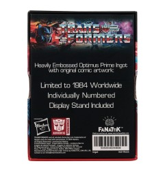 Transformers - Lingot Transformers 40th Anniversary Autobots Edition