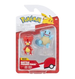 Pokémon - Pack 2 figurines Battle Figure Set Magby & Carapuce 5
