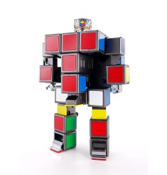 Rubik's Cube - Figurine Rubik's Cube Diecast Soul of Chogokin Rubik's Cube Robo 15 cm