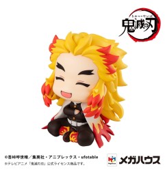 Demon Slayer: Kimetsu no Yaiba - Statuette Look Up Rengoku Kyoujurou Smile Ver. 11 cm (avec cadeau)