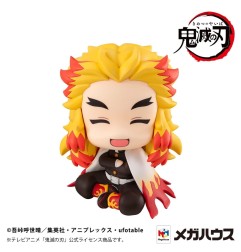 Demon Slayer: Kimetsu no Yaiba - Statuette Look Up Rengoku Kyoujurou Smile Ver. 11 cm (avec cadeau)