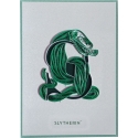 Harry Potter - Carte Quilled Slytherin