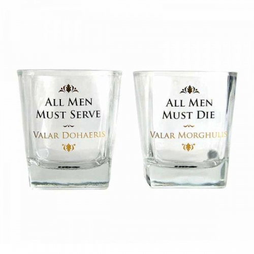 Game of Thrones - Pack 2 verres Valar Dohaeris et Valar Morghulis