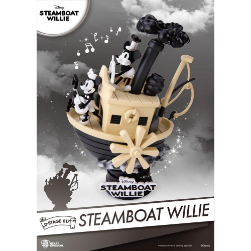 Disney - Diorama D-Stage Steamboat Willie Mickey & Minnie 15 cm