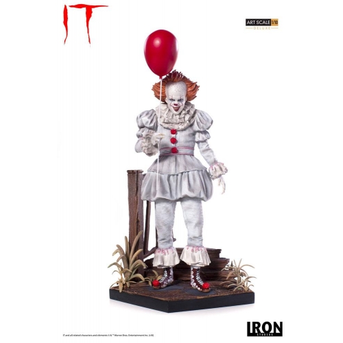 « Il » est revenu 2017 - Statuette 1/10 Deluxe Art Scale Pennywise 25 cm