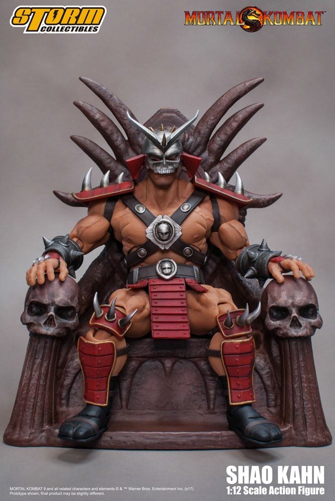 Boneco Colecionável De Resina  Shao Kahn Mortal Kombat  Action Fígures 20  Cm Altura