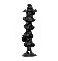 Les Schtroumpfs - Statuette Resin Smurfs Column Black Edition 50 cm