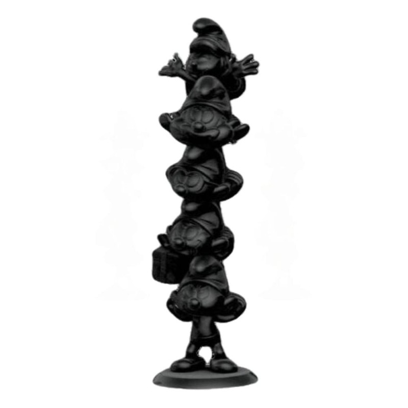 Les Schtroumpfs - Statuette Resin Smurfs Column Black Edition 50 cm