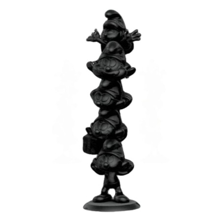 Les Schtroumpfs - Statuette Resin Smurfs Column Black Edition 50 cm
