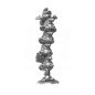 Les Schtroumpfs - Statuette Resin Smurfs Column Silver Limited Edition 50 cm