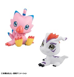 Digimon Adventure - Statuette Look Up Piyomon & Gomamon 11 cm (avec cadeau)