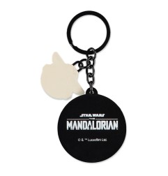 Star Wars - : The Mandalorian porte-clés caoutchouc Mandalorian & Grogu