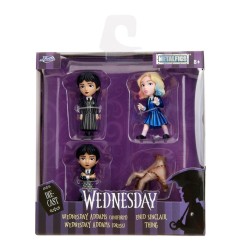 Wednesday - Pack 4 figurines Diecast Nano Metalfigs Wave 1 4 cm