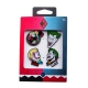DC Comics - Pack 4 badges Joker & Harley Quinn