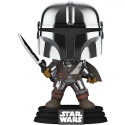 Star Wars : Mandalorian - Figurine POP! Mando W/DrkSabr (GW/MT) 9 cm