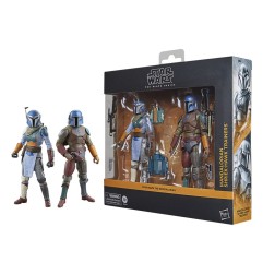 Star Wars : The Mandalorian Black Series - Pack 2 figurines Mandalorian Shriek-Hawk Trainers 15 cm