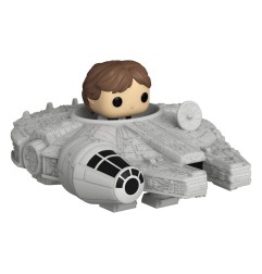 Star Wars - Bitty POP! Rides Vinyl figurine Display Han Solo w/Millenium Falcon 2,5 cm
